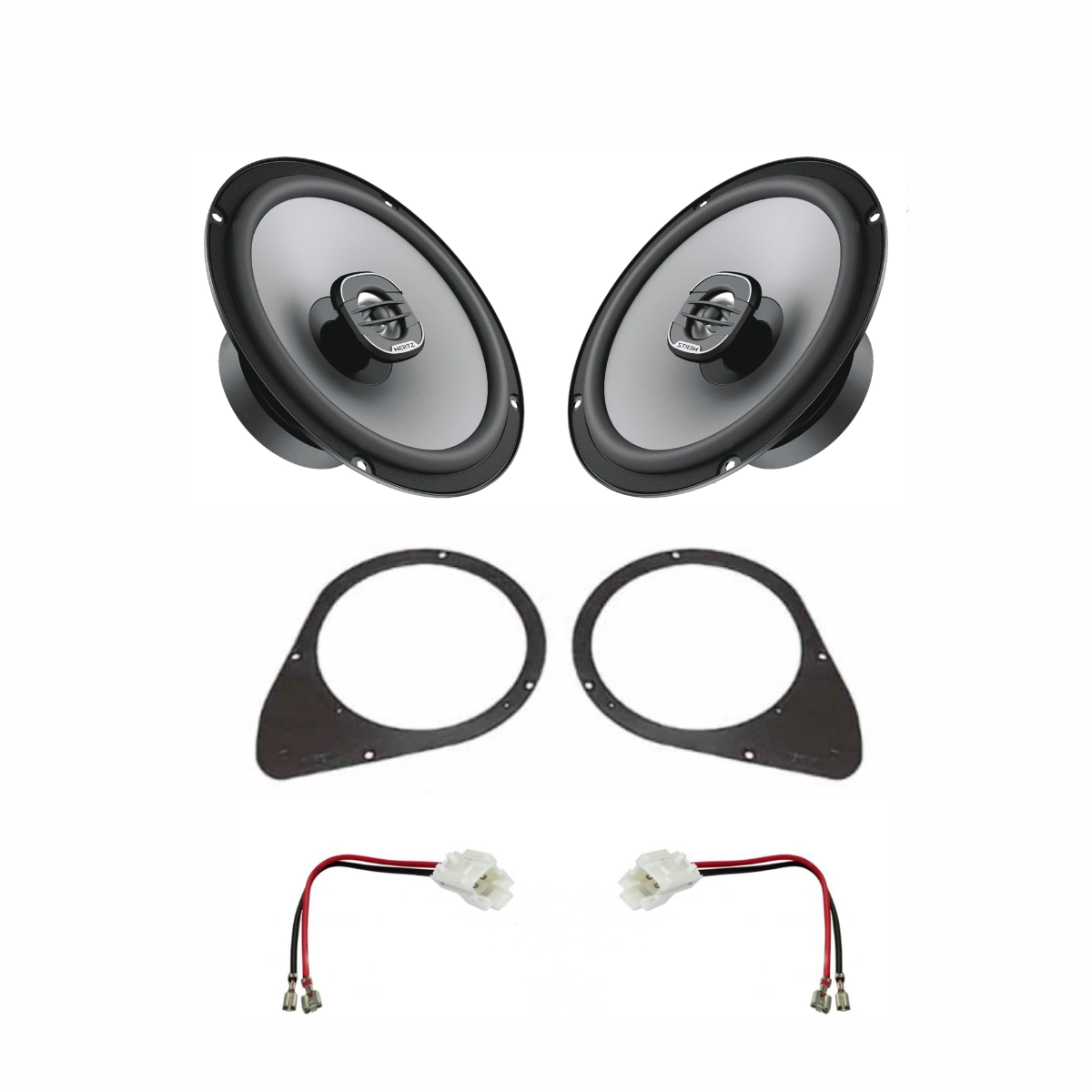 Pachet difuzoare auto Hertz Uno dedicat usi spate Fiat 500 2010-