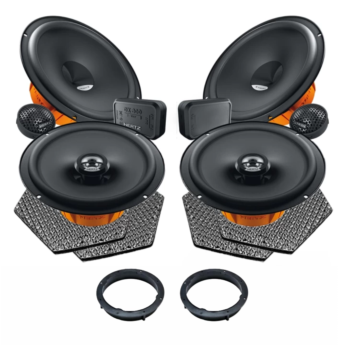 Pachet difuzoare auto Hertz Dieci dedicat Skoda Rapid 2012-