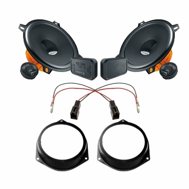 Pachet difuzoare auto Hertz Dieci dedicat usi fata Fiat Doblo 2009-