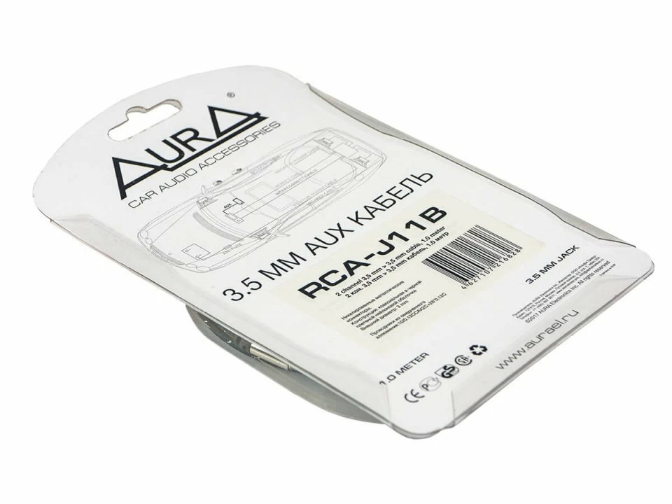 Cablu auxiliar Aura RCA-J11B, 1 metru - imagine 3