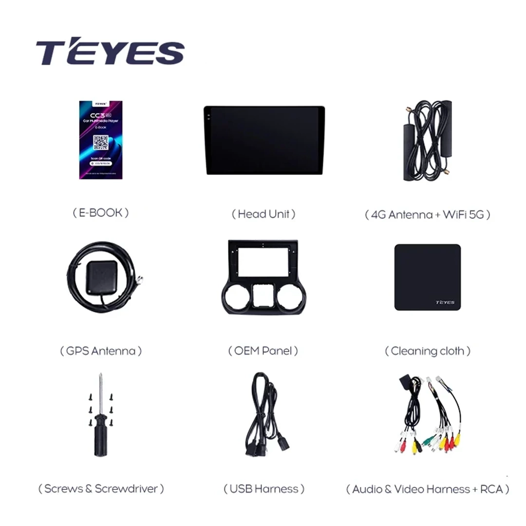 Navigatie Auto Teyes CC3L Jeep Wrangler 3 2010-2018 4+64GB 10.2" IPS Octa-core 1.6Ghz, Android 4G Bluetooth 5.1 DSP - Varianta B - imagine 9