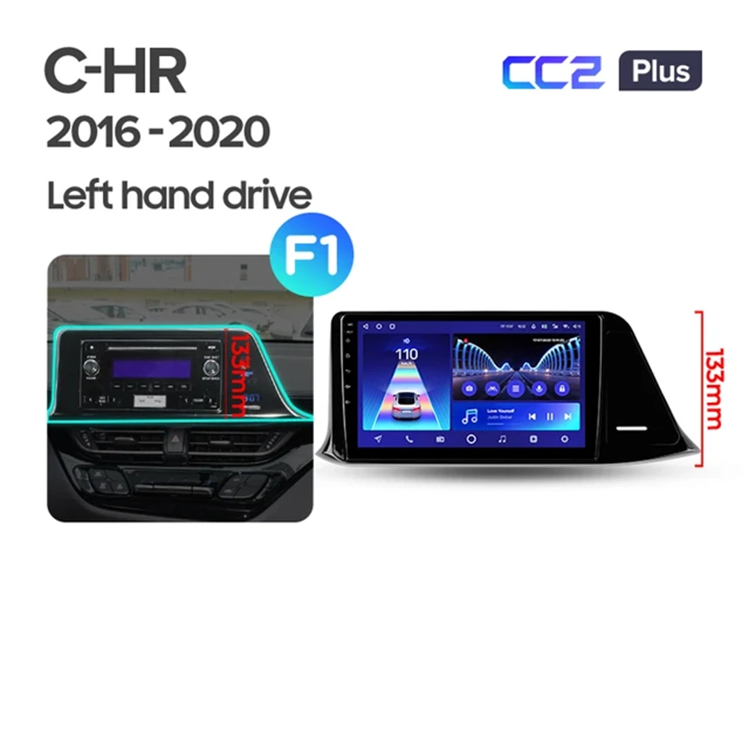 Navigatie Auto Teyes CC3 2K Toyota C-HR 2016-2023 4+64GB 9.5" QLED Octa-core 2Ghz, Android 4G Bluetooth 5.1 DSP - Varianta B - imagine 7