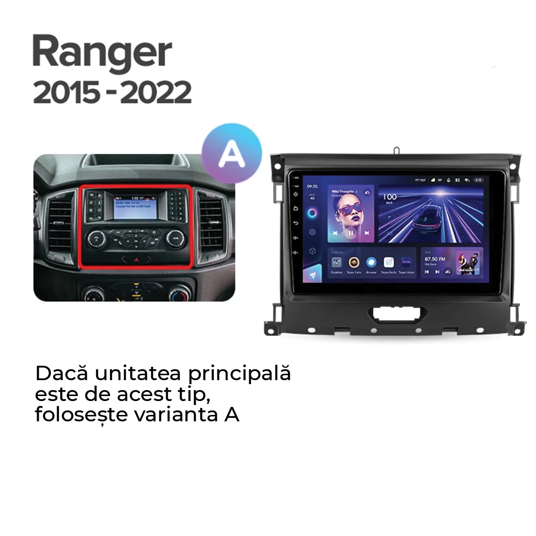 Navigatie Auto MOSS M2 Ford Ranger P703 2015-2022 4+64GB 9" IPS Octa-core 1.6Ghz, Android 4G Bluetooth 5.1 DSP - Varianta A - imagine 5