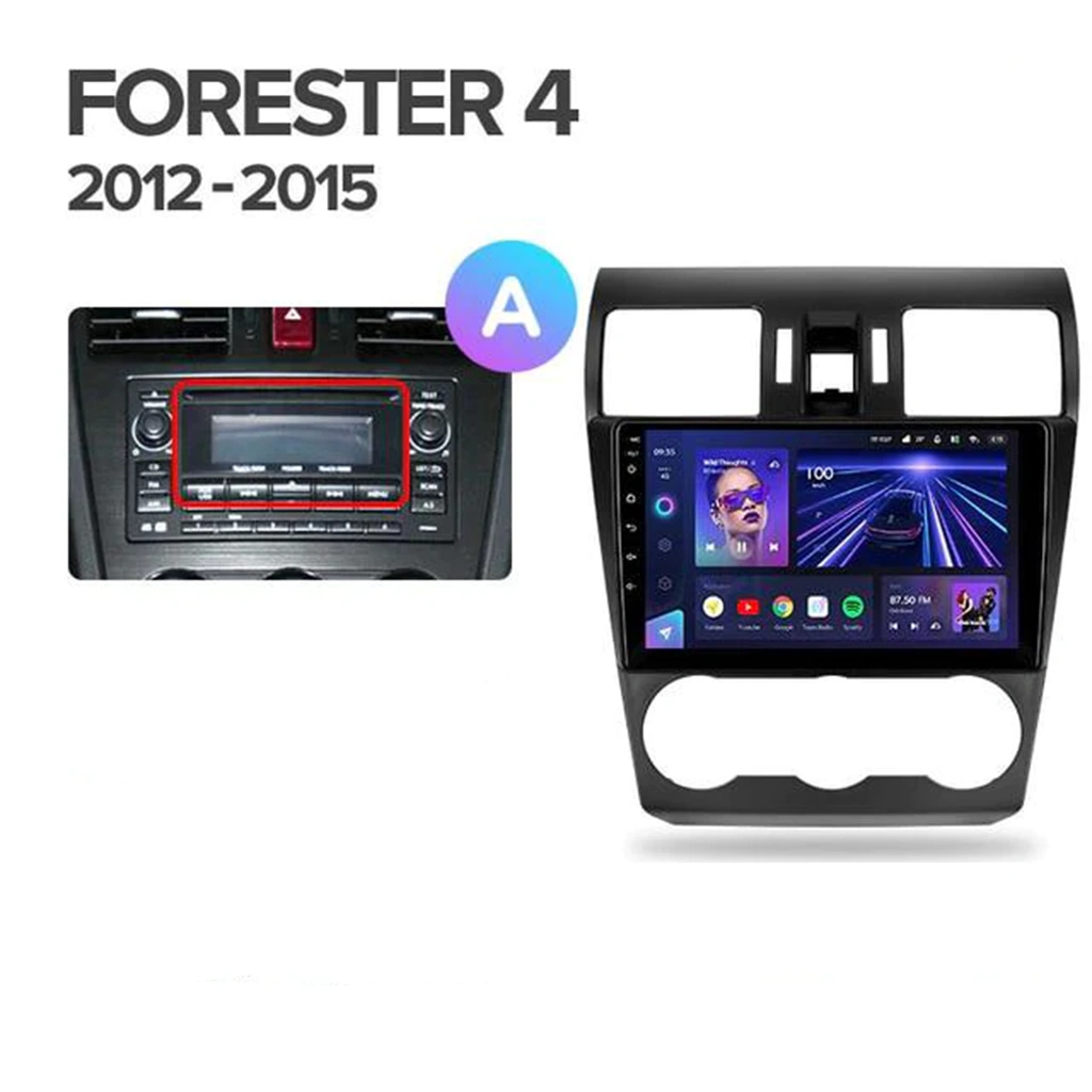 Navigatie Auto MOSS M2 Subaru Forester 4 2012-2018 4+32GB 9" IPS Octa-core 1.6Ghz, Android 4G Bluetooth 5.1 DSP - Varianta B - imagine 6