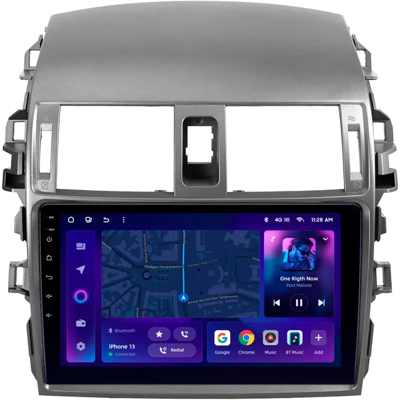 Navigatie Auto MOSS M2 Toyota Corolla 10 2006-2013 4+64GB 9" IPS Octa-core 1.6Ghz