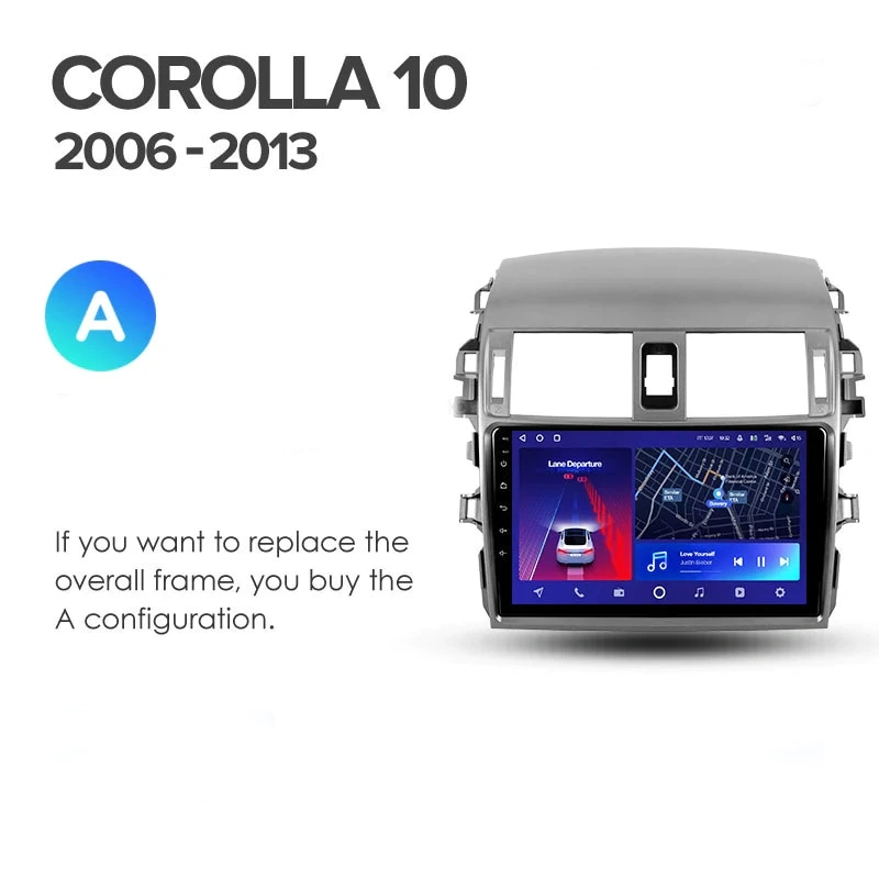 Navigatie Auto MOSS M2 Toyota Corolla 10 2006-2013 4+64GB 9" IPS Octa-core 1.6Ghz, Android 4G Bluetooth 5.1 DSP - Varianta B - imagine 6