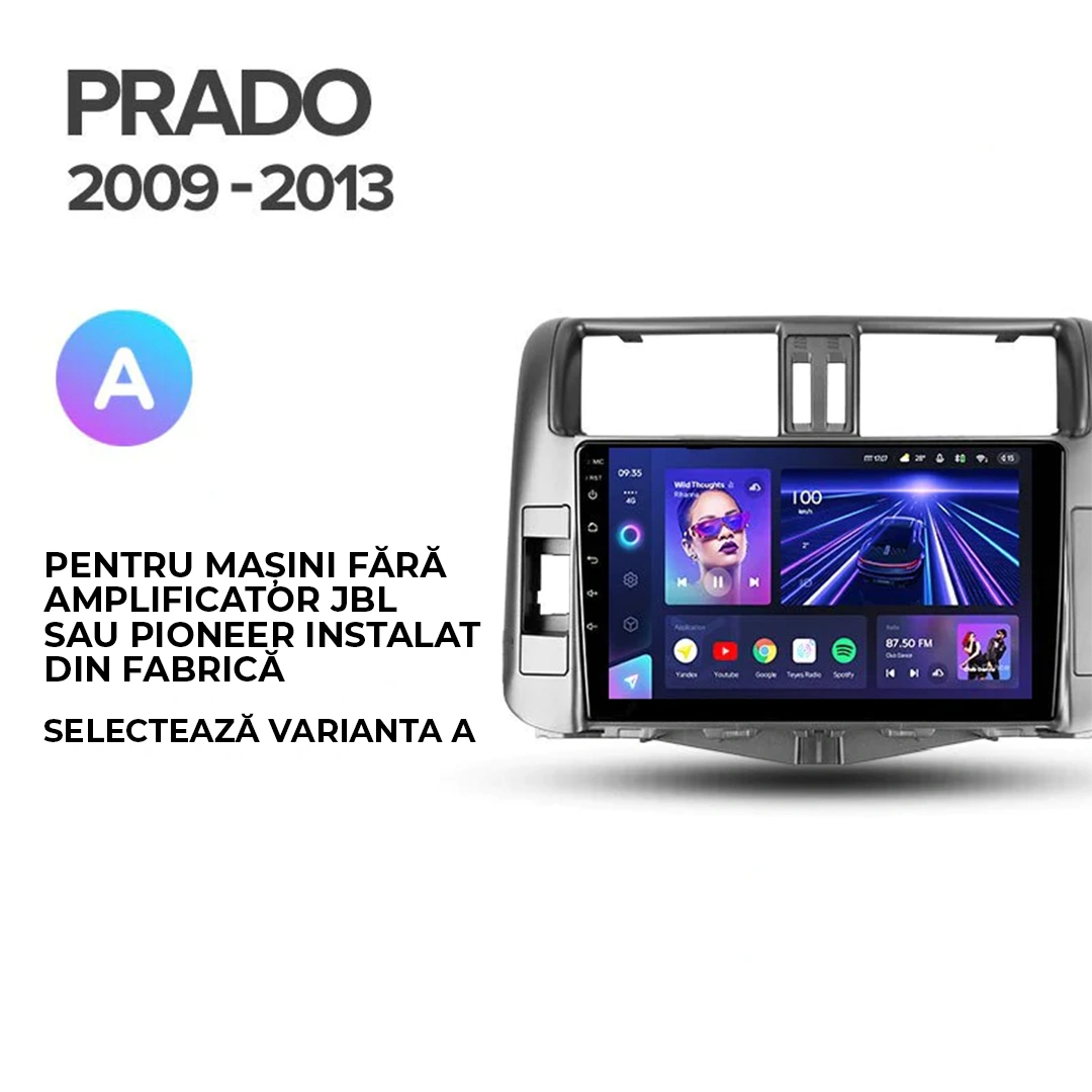 Navigatie Auto MOSS M2 Toyota Land Cruiser Prado J150 2009-2013 4+64GB 9" IPS Octa-core 1.6Ghz, Android 4G Bluetooth 5.1 DSP - Varianta C - imagine 5