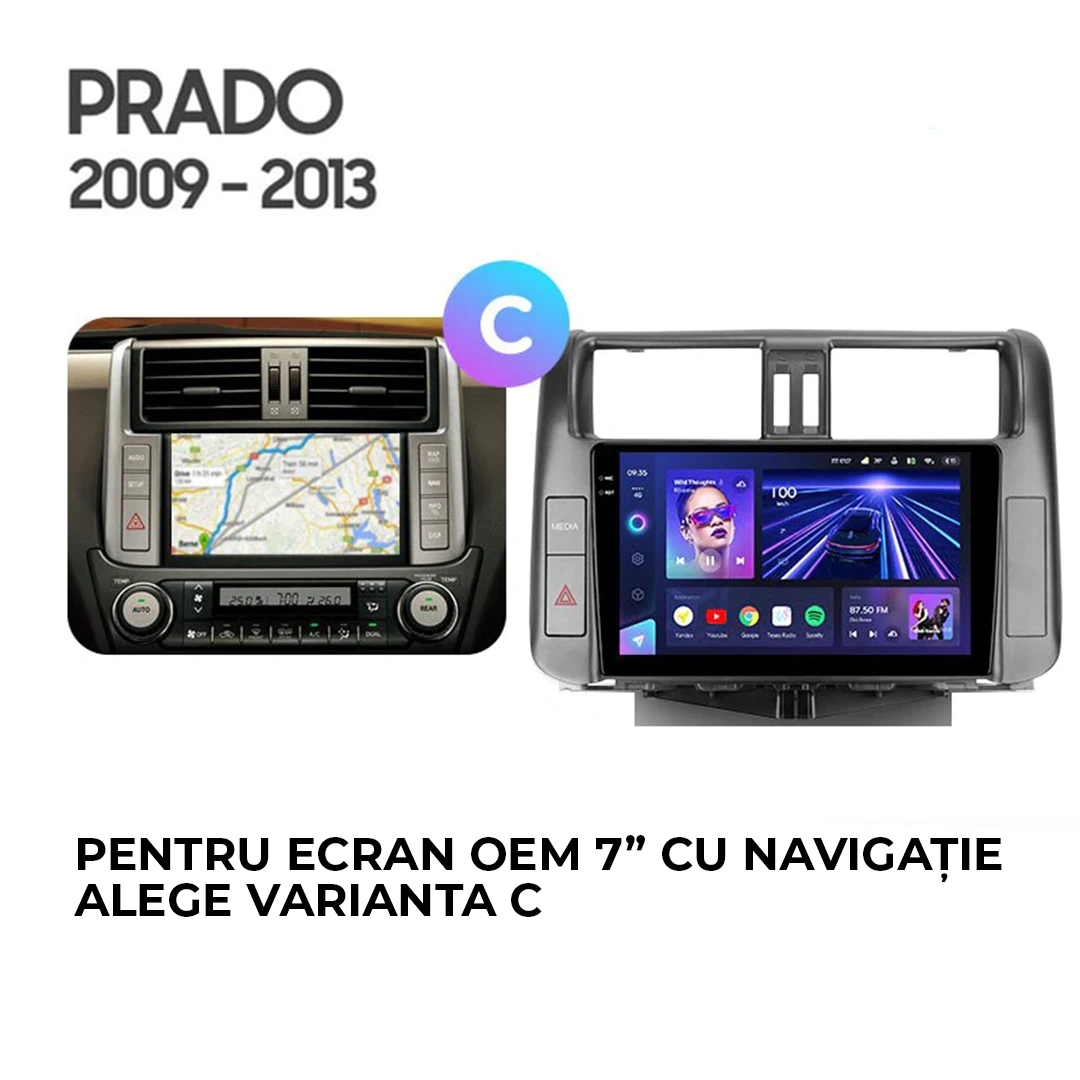 Navigatie Auto MOSS M2 Toyota Land Cruiser Prado J150 2009-2013 4+64GB 9" IPS Octa-core 1.6Ghz, Android 4G Bluetooth 5.1 DSP - Varianta C - imagine 7