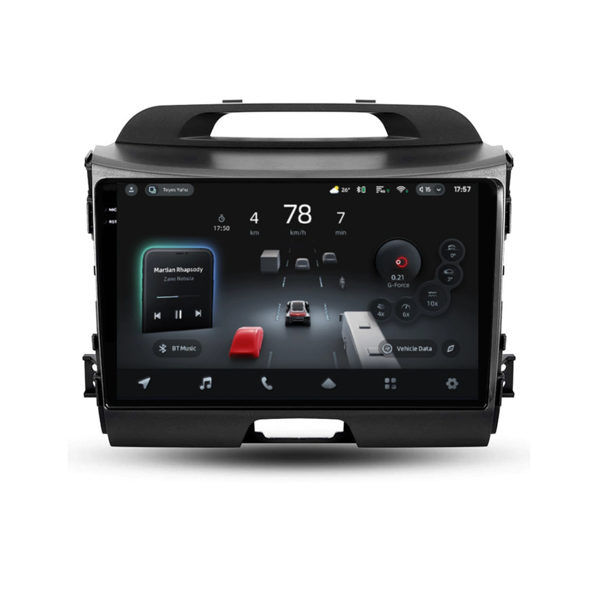 Navigatie Auto cu Asistenta AI Teyes CC4 PRO Kia Sportage 3 2010-2016 8+128GB 9.5" QLED