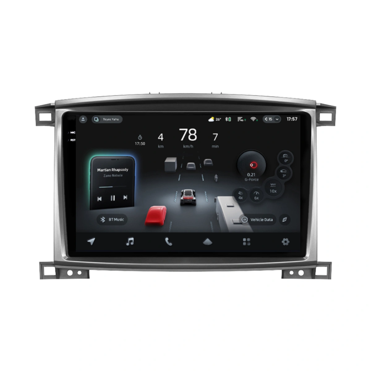 Navigatie Auto cu Asistenta AI Teyes CC4 PRO Toyota Land Cruiser LC J100 2002-2007 8+128GB 10.36" QLED