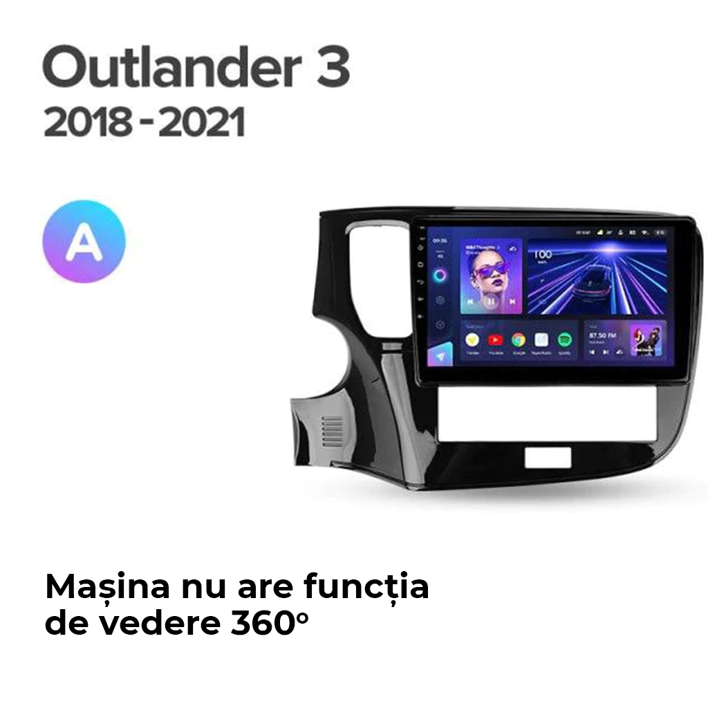 Navigatie Auto MOSS M3 Mitsubishi Outlander 3 2018-2021 4+32GB 10" QLED Octa-core 2Ghz, Android 4G Bluetooth 5.1 DSP - Varianta A - imagine 5