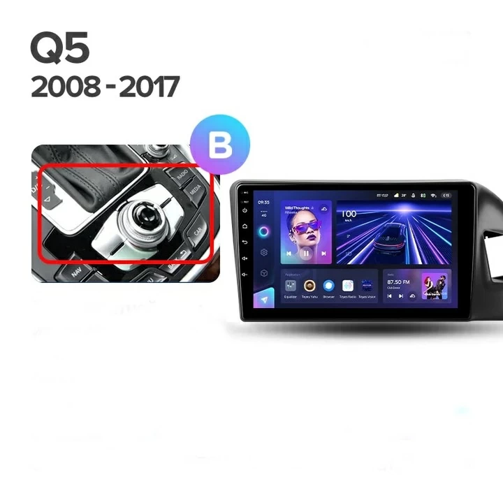 Navigatie Auto Teyes CC3 2K Audi Q5 8R 2008-2017 6+128GB 9.5" QLED Octa-core 2Ghz, Android 4G Bluetooth 5.1 DSP - Varianta A - imagine 9