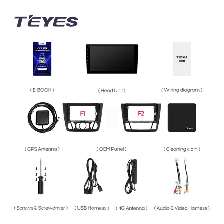 Navigatie Auto Teyes CC3 2K BMW Seria 1 E87 2004-2011 4+64GB 9.5" QLED Octa-core 2Ghz, Android 4G Bluetooth 5.1 DSP - Varianta A - imagine 9