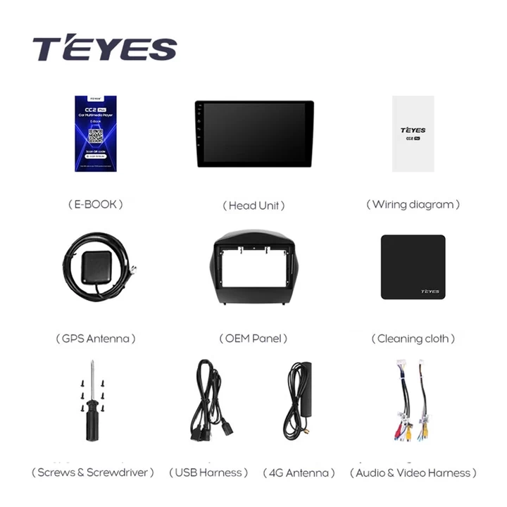 Navigatie Auto Teyes CC3 2K Hyundai Tucson 2 2009-2015 4+64GB 9.5" QLED Octa-core 2Ghz, Android 4G Bluetooth 5.1 DSP - Varianta A - imagine 9