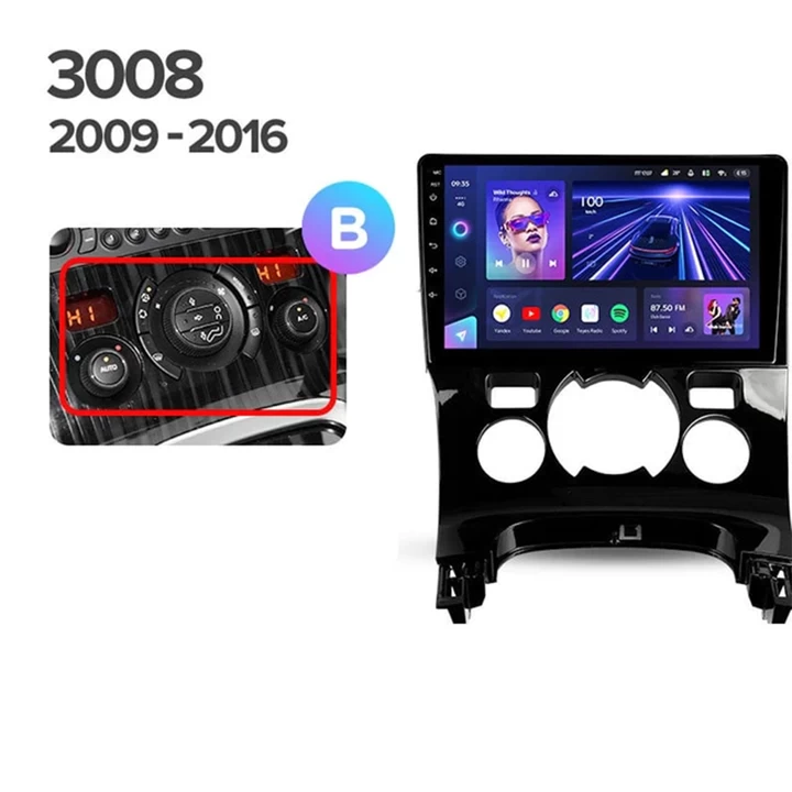 Navigatie Auto Teyes CC3 2K Peugeot 3008 2009-2016 4+64GB 9.5" QLED Octa-core 2Ghz, Android 4G Bluetooth 5.1 DSP - Varianta B - imagine 9