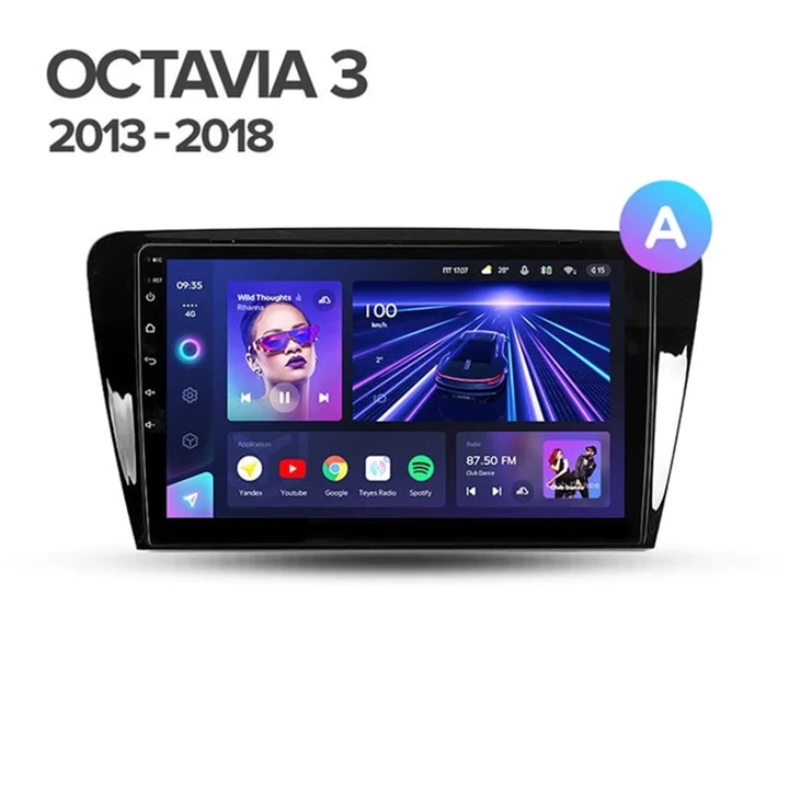 Navigatie Auto Teyes CC3 2K Skoda Octavia 3 2013-2018 4+32GB 10.36" QLED Octa-core 2Ghz Android 4G Bluetooth 5.1 DSP - Varianta A - imagine 6