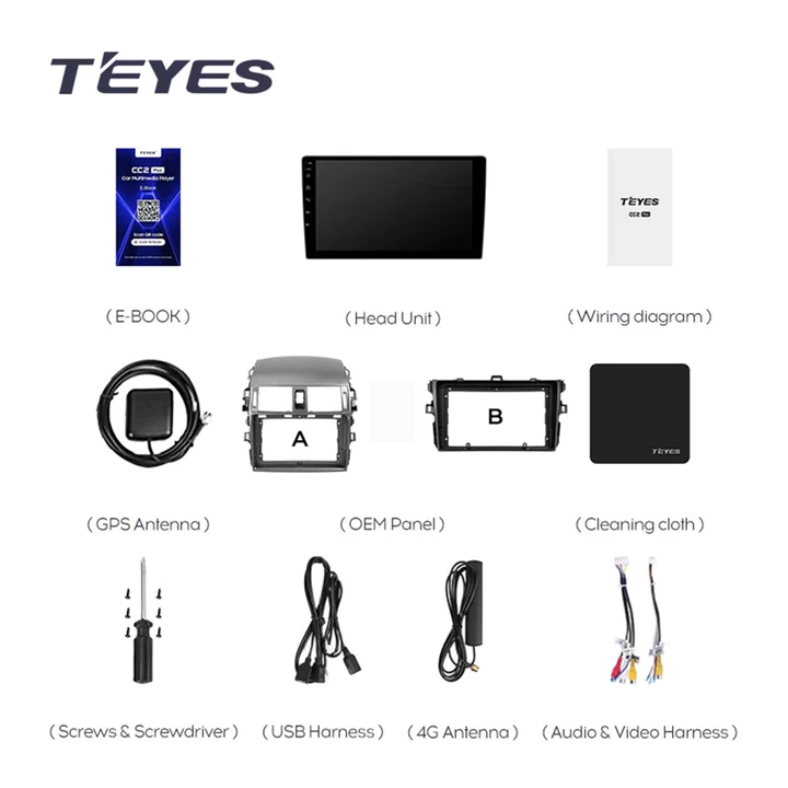 Navigatie Auto Teyes CC3 2K Toyota Corolla 10 2006-2013 6+128GB 9.5" QLED Octa-core 2Ghz, Android 4G Bluetooth 5.1 DSP - Varianta B - imagine 10