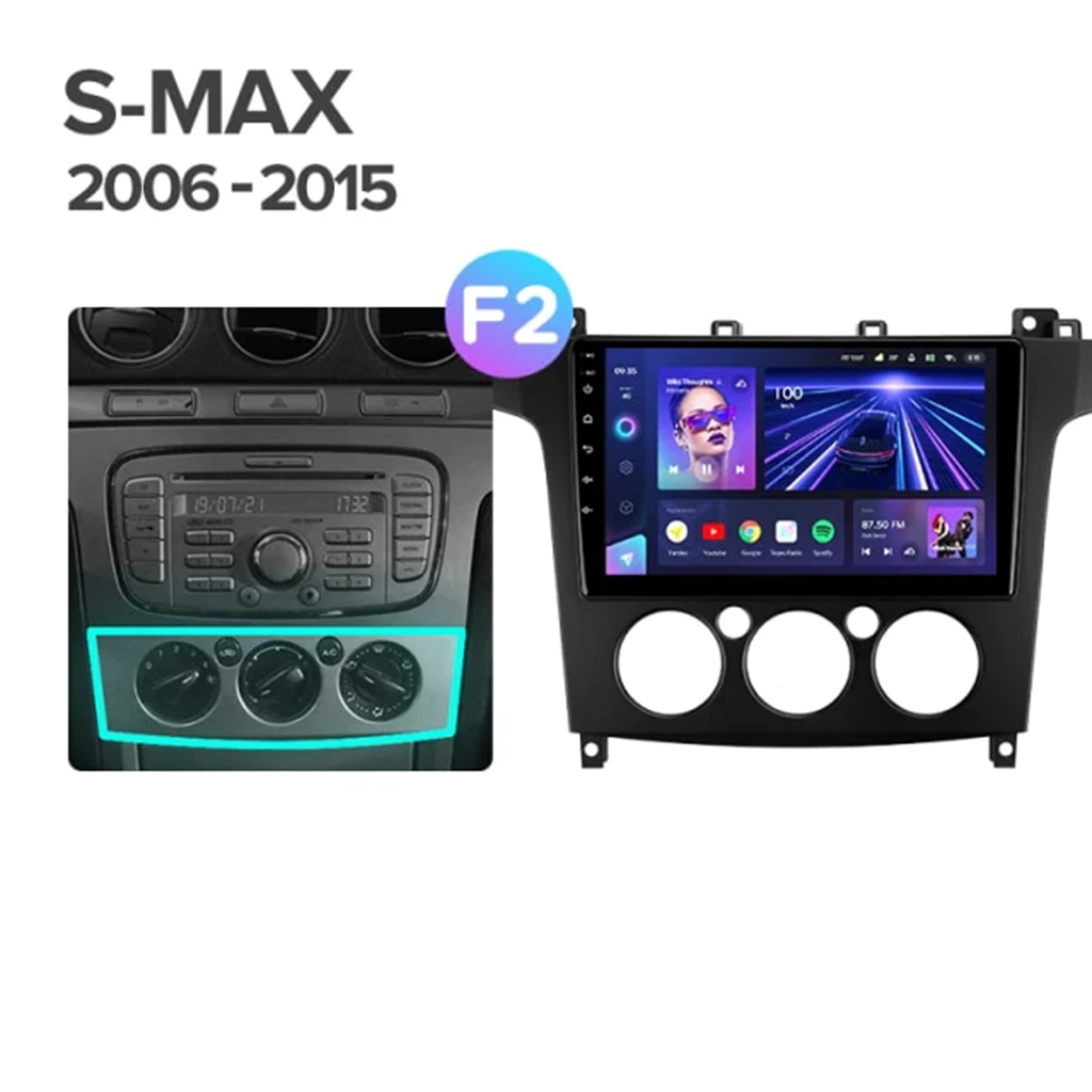 Navigatie Auto Teyes CC3L Ford S-MAX 2006-2015 4+64GB 9" IPS Octa-core 1.6Ghz, Android 4G Bluetooth 5.1 DSP - Varianta B - imagine 7