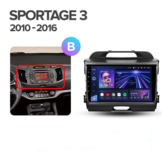 Navigatie Auto Teyes CC3L Kia Sportage 3 2010-2016 4+32GB 9" IPS Octa-core 1.6Ghz, Android 4G Bluetooth 5.1 DSP - Varianta C - imagine 8