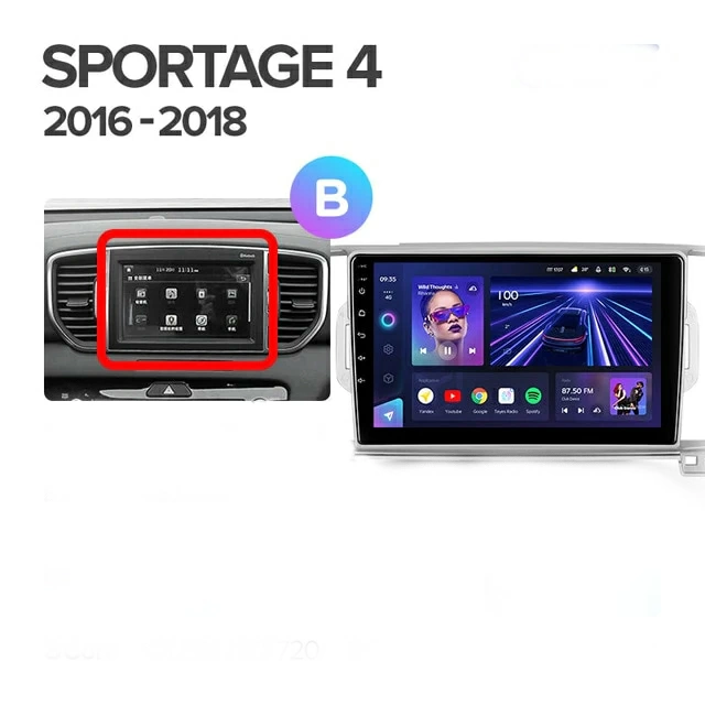 Navigatie Auto Teyes CC3L Kia Sportage 4 2016-2018 4+32GB 9" IPS Octa-core 1.6Ghz, Android 4G Bluetooth 5.1 DSP - Varianta A - imagine 6