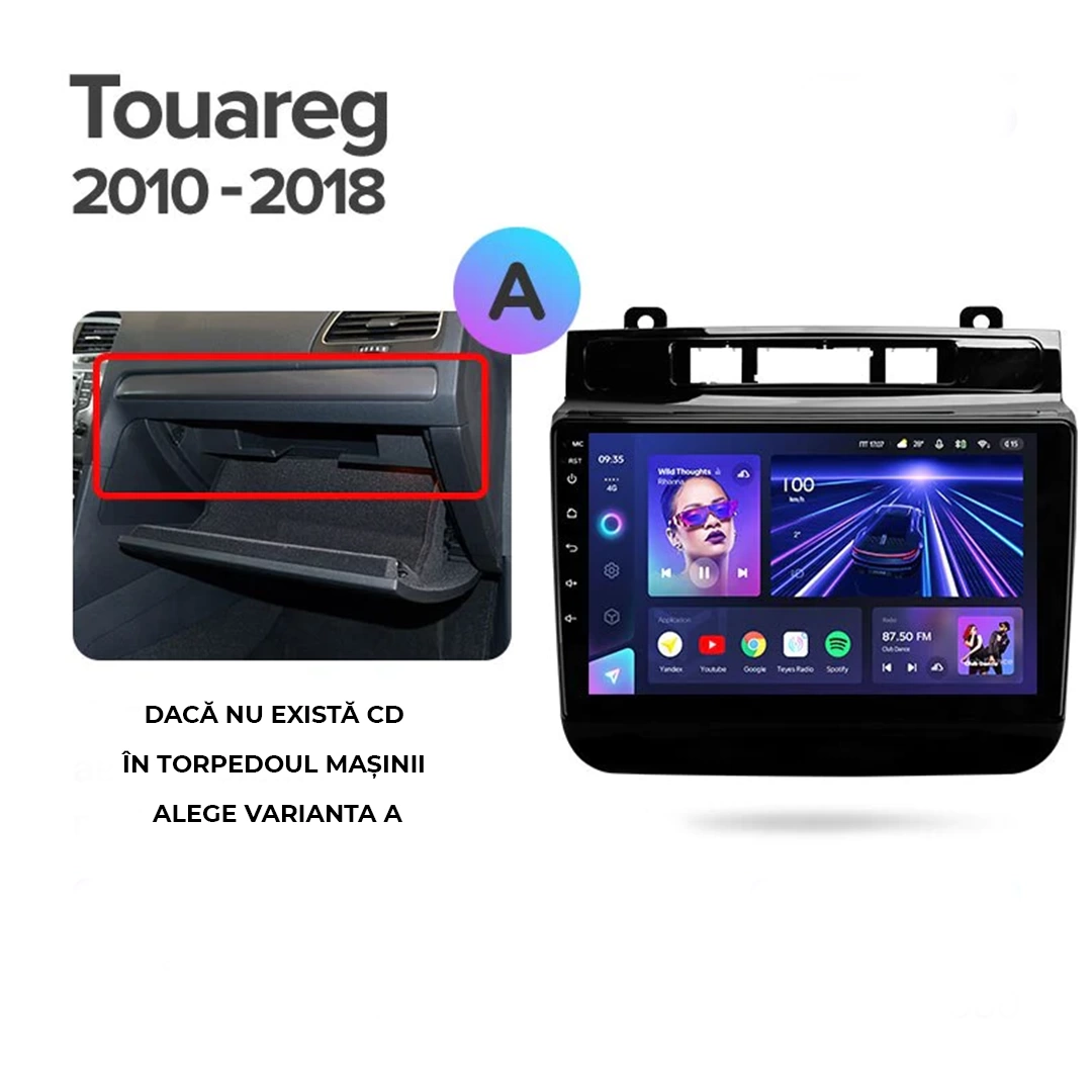 Navigatie Auto Teyes CC3L Volkswagen Touareg 2 2010-2018 4+64GB 9" IPS Octa-core 1.6Ghz, Android 4G Bluetooth 5.1 DSP - Varianta A - imagine 7