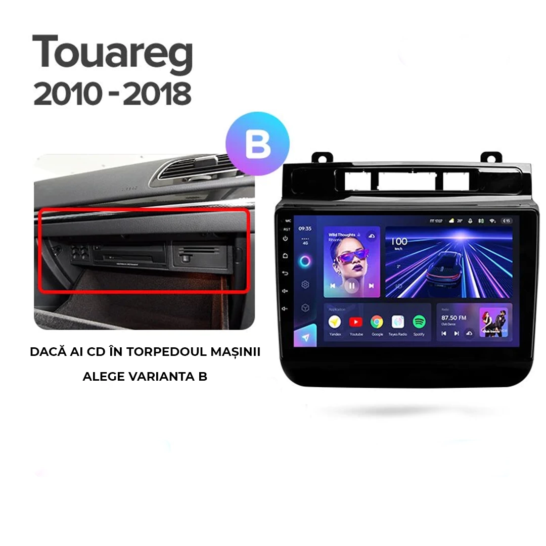 Navigatie Auto Teyes CC3L Volkswagen Touareg 2 2010-2018 4+64GB 9" IPS Octa-core 1.6Ghz, Android 4G Bluetooth 5.1 DSP - Varianta A - imagine 8