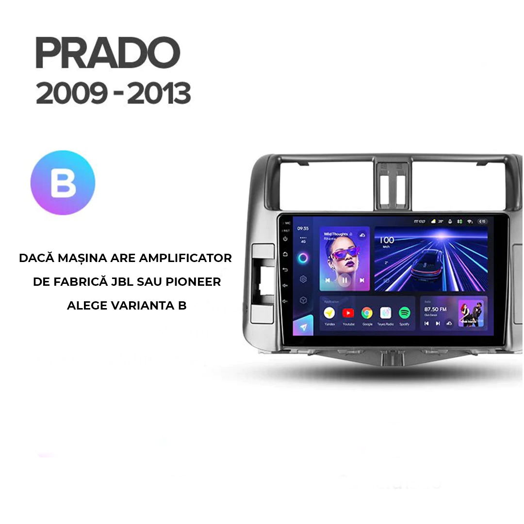 Navigatie Auto Teyes CC3 2K Toyota Land Cruiser Prado J150 2009-2013 4+64GB 9.5" QLED Octa-core 2Ghz, Android 4G Bluetooth 5.1 DSP - Varianta C - imagine 9