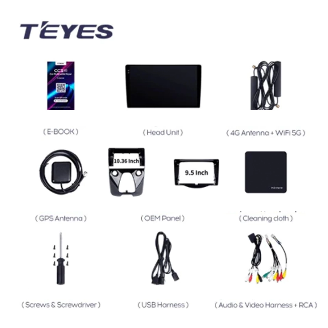 Navigatie Auto Teyes CC3L Peugeot 108 2014-2021 4+32GB 10.2" IPS Octa-core 1.6Ghz, Android 4G Bluetooth 5.1 DSP - Varianta A - imagine 9