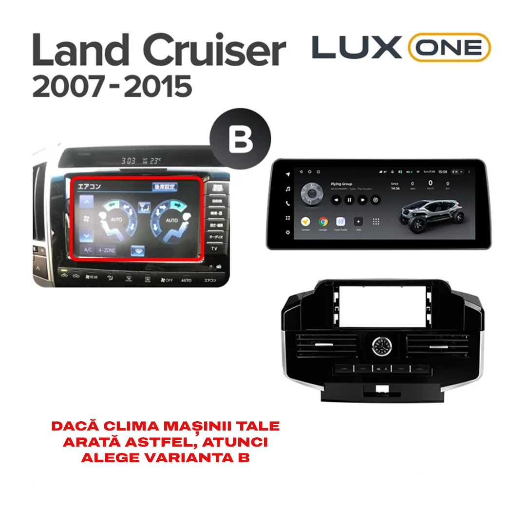 Navigatie Auto Teyes Lux One Toyota Land Cruiser 11 J200 2007-2015 II 4+32GB 12.3" IPS Octa-core 2Ghz, Android 4G Bluetooth 5.1 DSP - Varianta A - imagine 6