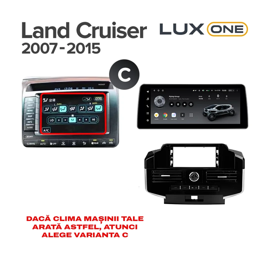 Navigatie Auto Teyes Lux One Toyota Land Cruiser 11 J200 2007-2015 II 4+32GB 12.3" IPS Octa-core 2Ghz, Android 4G Bluetooth 5.1 DSP - Varianta A - imagine 7