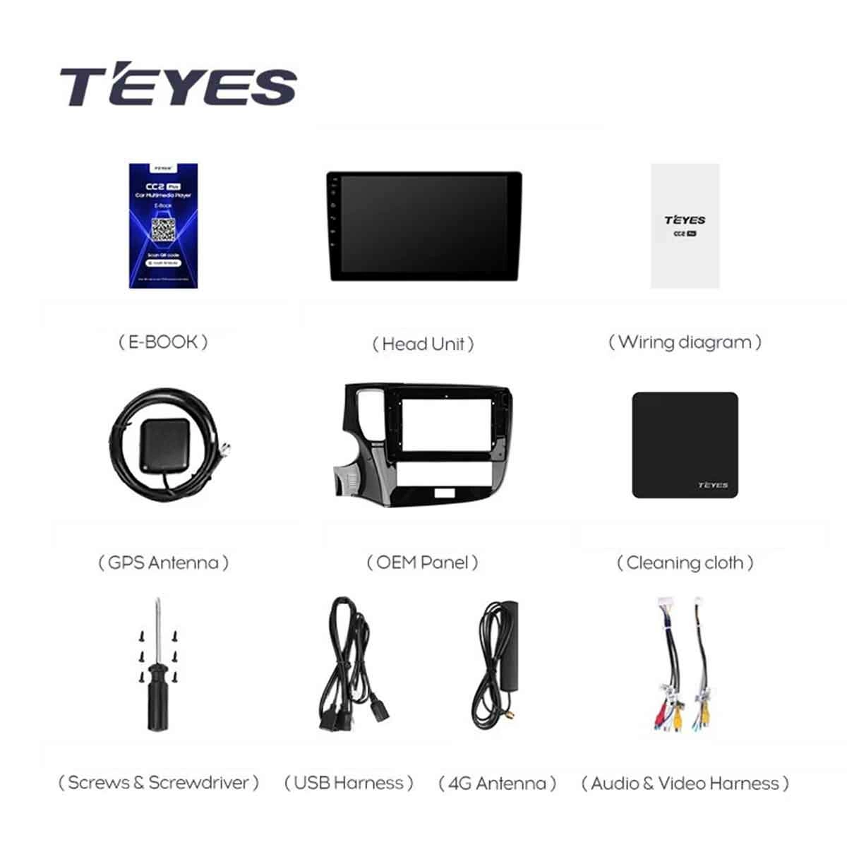 Navigatie Auto Teyes CC3L WiFi Mitsubishi Outlander 3 2018-2021 2+32GB 10.2" IPS Quad-core 1.3Ghz, Android  Bluetooth 5.1 DSP - Varianta A - imagine 8